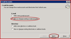 how to create new outlook email with existing ending