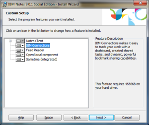 ibm lotus notes client update installer como intalar