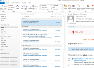 account configured to office 365