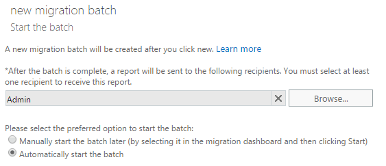 start batch migration