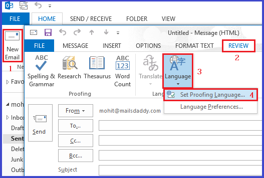How To Resolve Outlook Spell Check Not Working