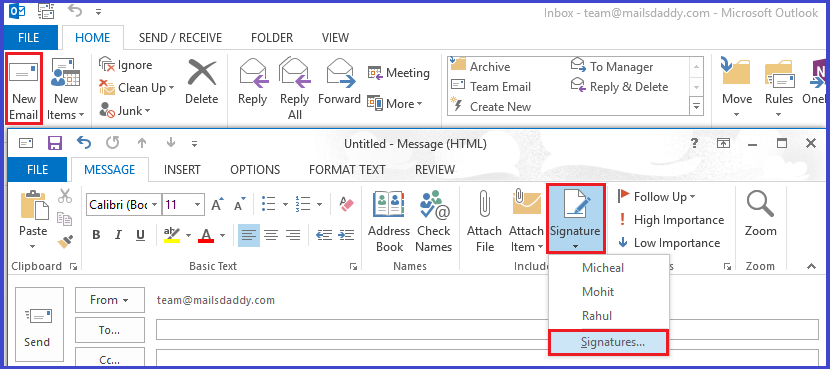 How To Add Edit And Update Outlook Signature 