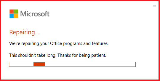 Guideline Online Repair Office 365 In Windows 10 5439