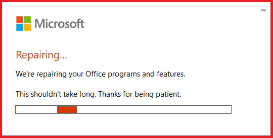 Guideline Online Repair Office 365 In Windows 10