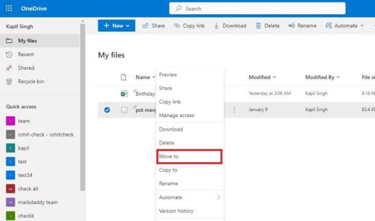 Move files from OneDrive to SharePoint – Step by Step