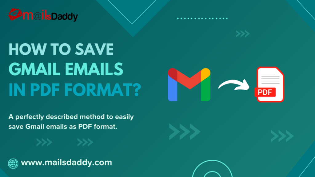Save Gmail Emails in PDF