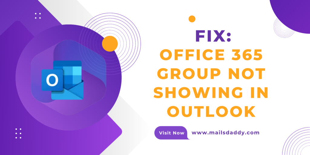 office 365 group is not showing