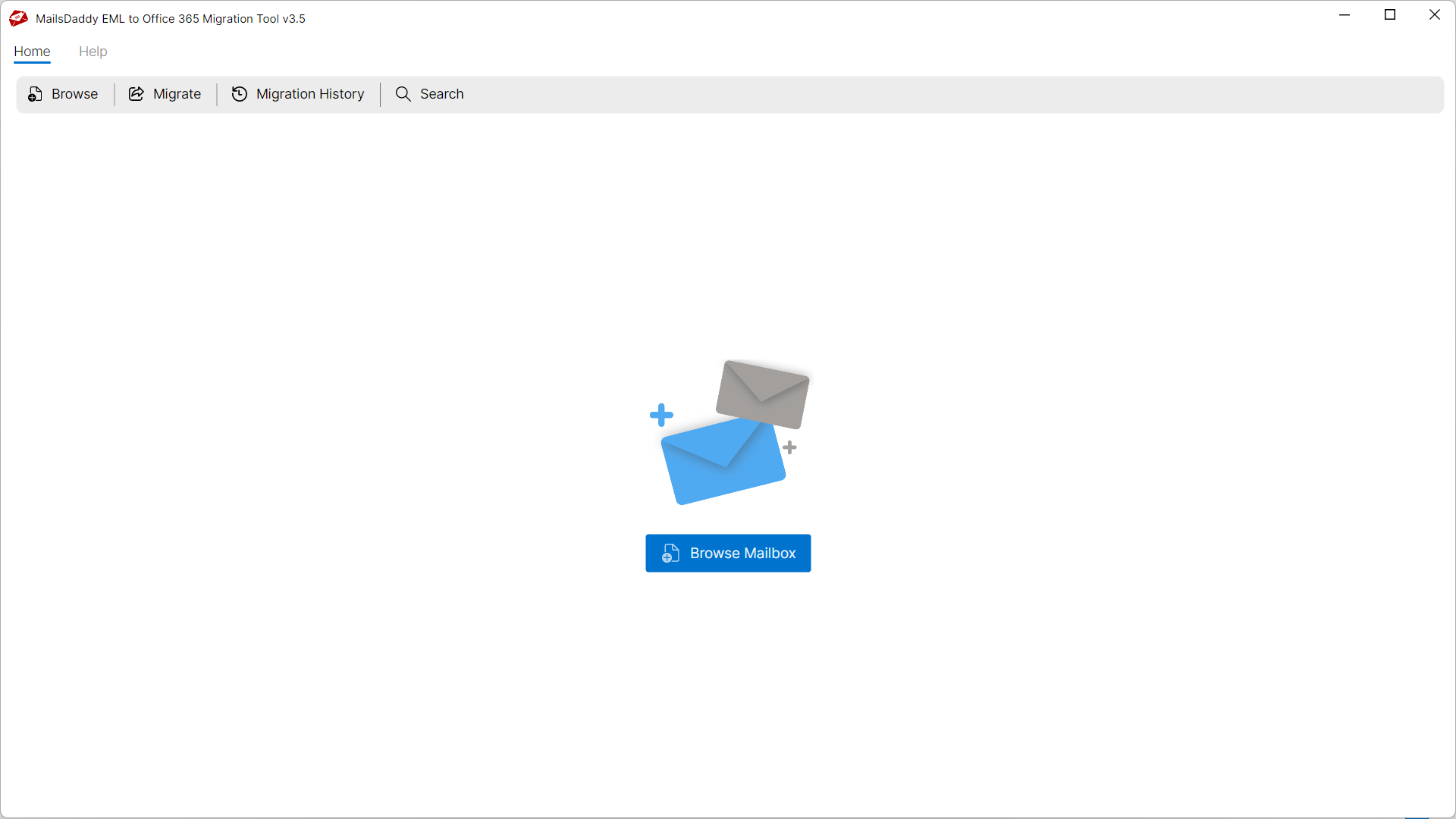 Step 01: Download & Launch the application — MailsDaddy EML to Office 365 Migration