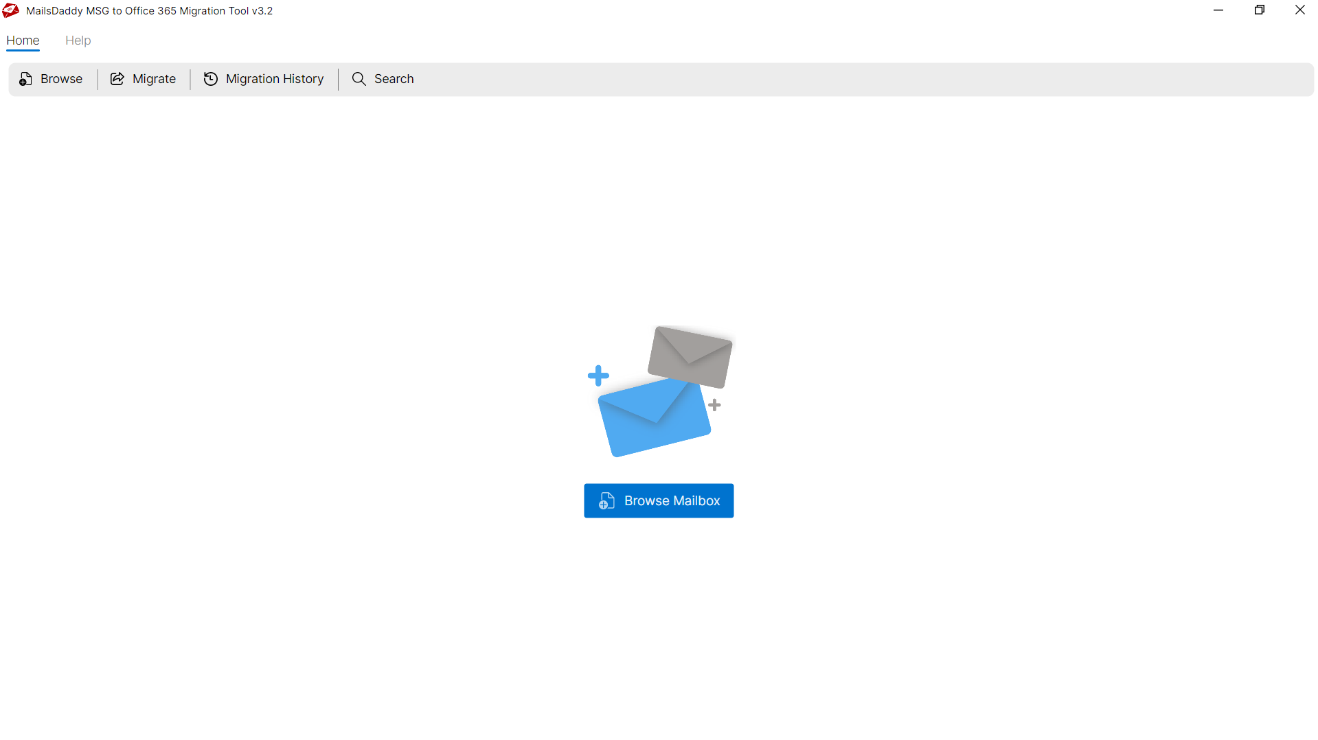 Step 01: Download & Launch the application — MailsDaddy MSG to Office 365 Migration