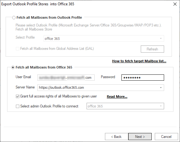 Step 04: Connect to Microsoft — MailsDaddy Office 365 to Office 365 Migration