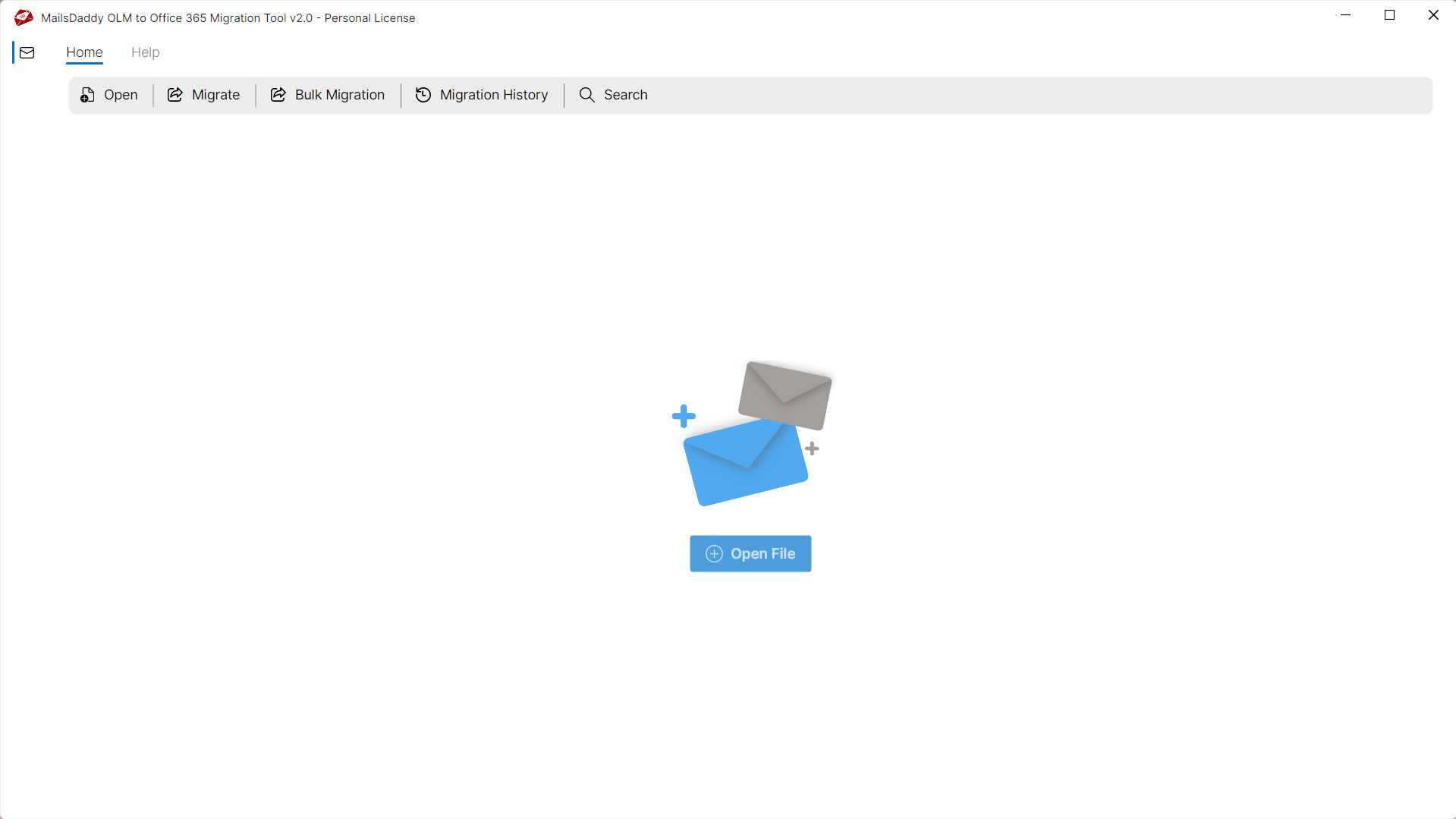 Step 01: Download & Launch the application — MailsDaddy OLM to Office 365 Migration