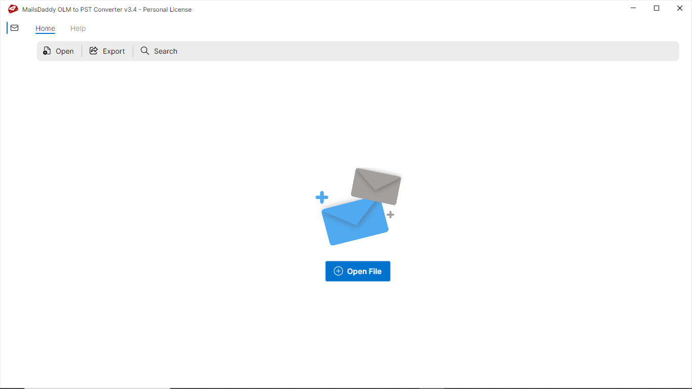 Step 01: Download & Launch the application — MailsDaddy OLM to PST Converter
