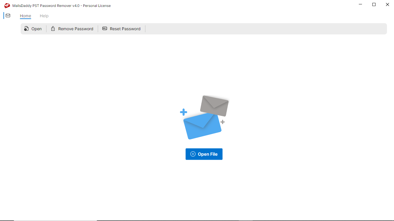 Step 01: Download & Launch the application — MailsDaddy PST Password Remover