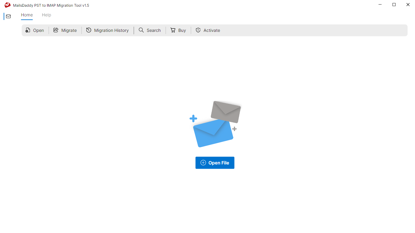Step 01: Download & Launch the application — MailsDaddy PST to IMAP Migration Tool