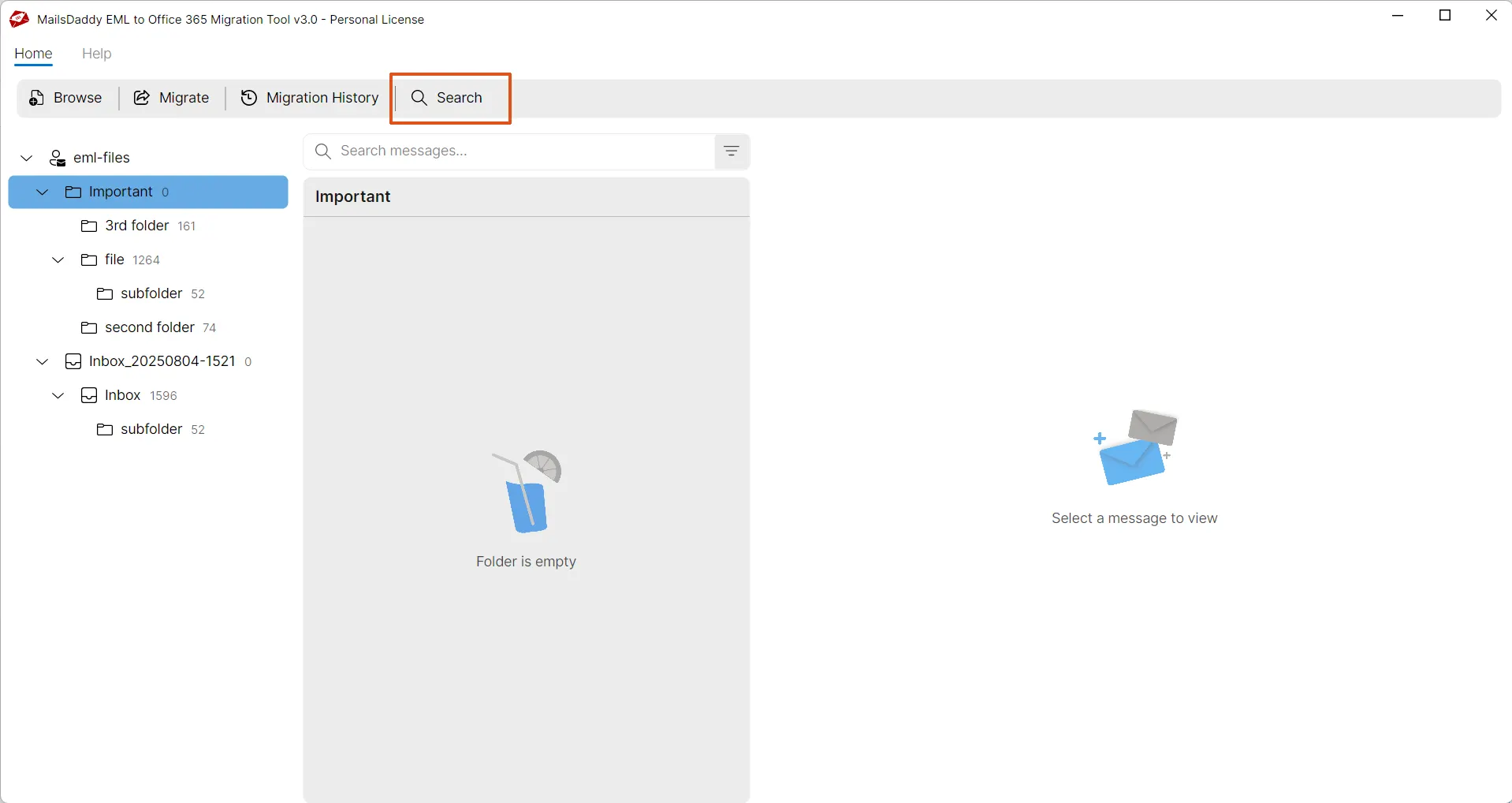 search and export filter