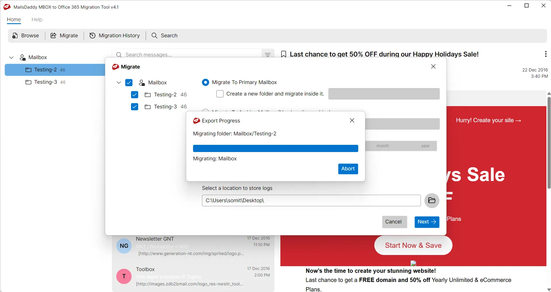 fill the login detail and sign-in