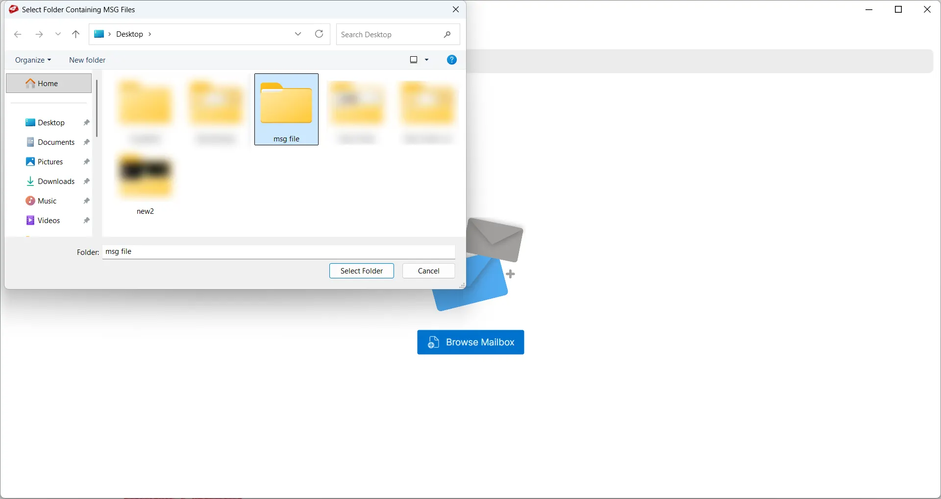 select folder